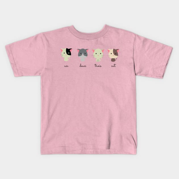 1 2 3 cat ! Kids T-Shirt by Serotonin